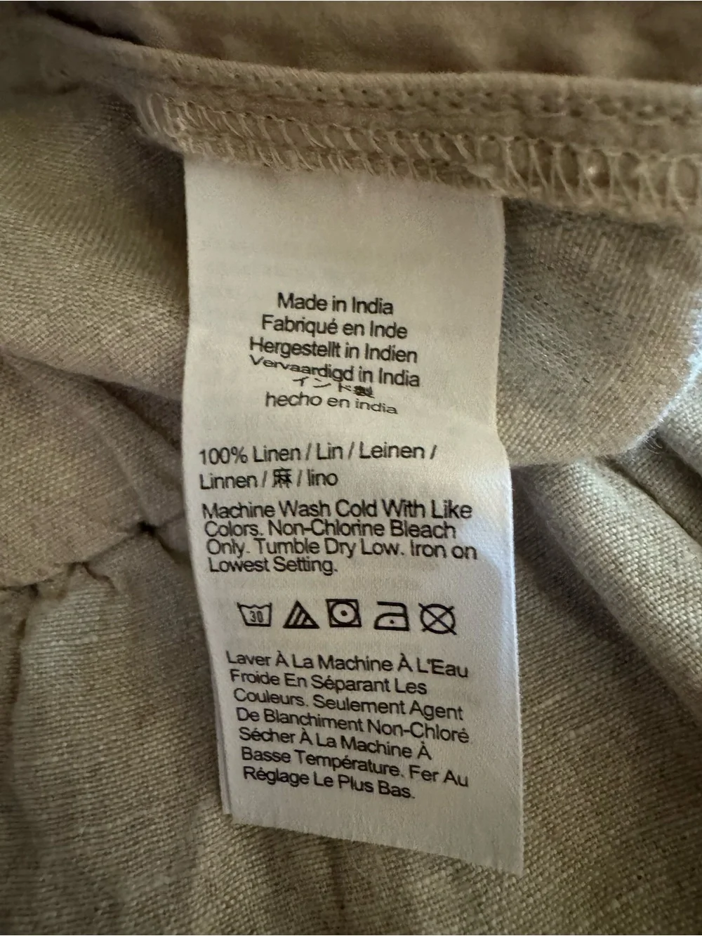 NLA Never Worn J. Crew 100% Linen Shorts with a 6 inch inseam
